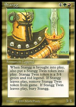 1994 Magic the Gathering Legends #NNO Stangg Front