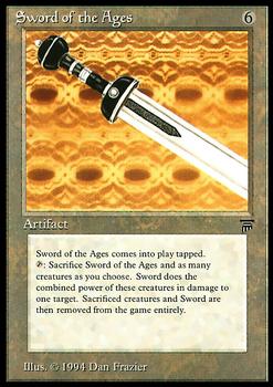1994 Magic the Gathering Legends #NNO Sword of the Ages Front