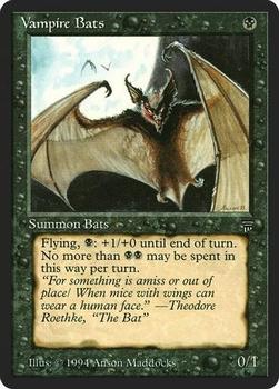 1994 Magic the Gathering Legends #NNO Vampire Bats Front