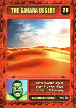 2003 Genio Marvel #29 The Sahara Desert Front