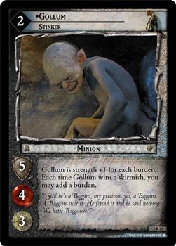 2003 Decipher Lord of the Rings Battle of Helm's Deep #5R25 Gollum, Stinker Front