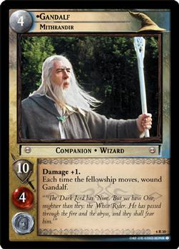2003 Decipher Lord of the Rings Ents of Fangorn #6R30 Gandalf, Mithrandir Front