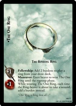 2004 Decipher Lord of the Rings Reflections #9R1 The One Ring, The Binding Ring Front