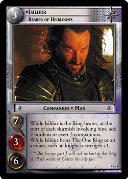 2004 Decipher Lord of the Rings Reflections #9R33 Isildur, Bearer of Heirlooms Front