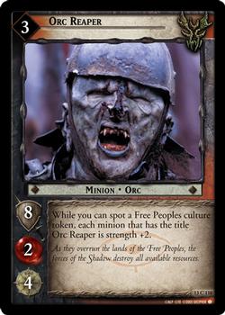2005 Decifer Lord of the Rings CCG: Bloodlines #13C116 Orc Reaper Front
