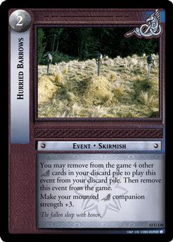 2005 Decifer Lord of the Rings CCG: Bloodlines #13U130 Hurried Barrows Front