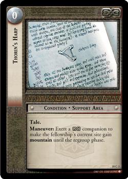2007 Decipher Lord of the Rings CCG: Treachery and Deceit #18C3 Thorin's Harp Front