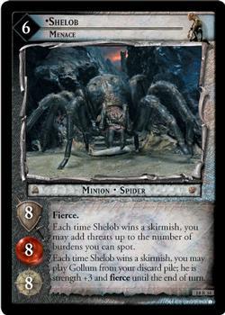 2007 Decipher Lord of the Rings CCG: Treachery and Deceit #18R34 Shelob, Menace Front