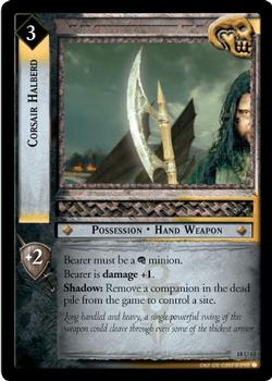 2007 Decipher Lord of the Rings CCG: Treachery and Deceit #18U63 Corsair Halberd Front