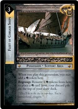 2007 Decipher Lord of the Rings CCG: Treachery and Deceit #18R66 Fleet of Corsair Ships Front