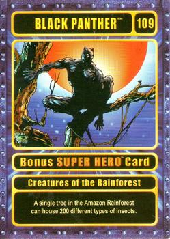 2003 Genio Marvel - Bonus Super Hero Gold Border #109 Black Panther Front