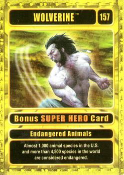2003 Genio Marvel - Bonus Super Hero Gold Border #157 Wolverine Front
