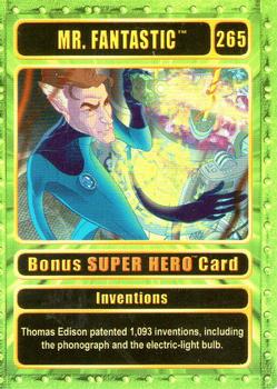 2003 Genio Marvel - Bonus Super Hero Gold Border #265 Mr. Fantastic Front