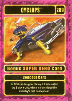 2003 Genio Marvel - Bonus Super Hero Gold Border #289 Cyclops Front