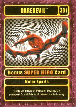 2003 Genio Marvel - Bonus Super Hero Gold Border #301 Daredevil Front