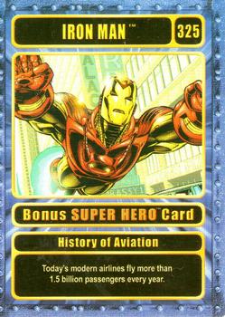2003 Genio Marvel - Bonus Super Hero Gold Border #325 Iron Man Front
