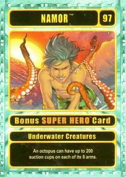 2003 Genio Marvel - Bonus Super Hero Gold Border #97 Namor Front