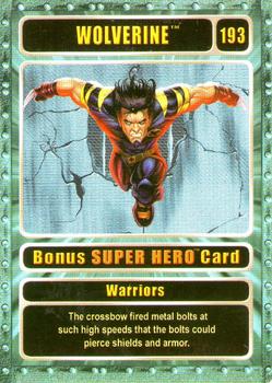 2003 Genio Marvel - Bonus Super Hero Silver Border #193 Wolverine Front