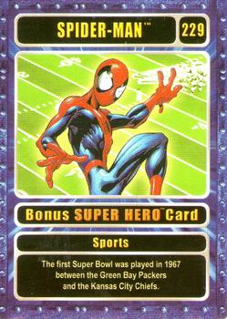 2003 Genio Marvel - Bonus Super Hero Silver Border #229 Spider-Man Front