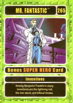 2003 Genio Marvel - Bonus Super Hero Silver Border #265 Mr. Fantastic Front