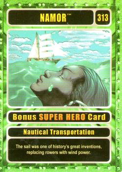 2003 Genio Marvel - Bonus Super Hero Silver Border #313 Namor Front