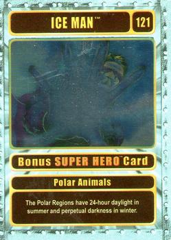 2003 Genio Marvel - Bonus Foil Super Hero Gold Border #121 Iceman Front
