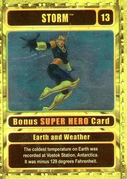 2003 Genio Marvel - Bonus Foil Super Hero Gold Border #13 Storm Front