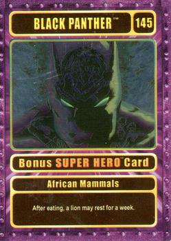 2003 Genio Marvel - Bonus Foil Super Hero Gold Border #145 Black Panther Front