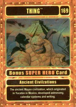 2003 Genio Marvel - Bonus Foil Super Hero Gold Border #169 Thing Front