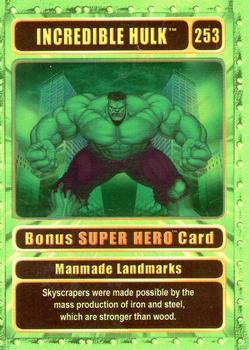 2003 Genio Marvel - Bonus Foil Super Hero Gold Border #253 Hulk Front