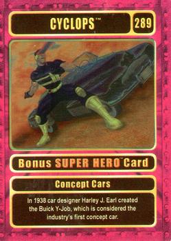 2003 Genio Marvel - Bonus Foil Super Hero Gold Border #289 Cyclops Front