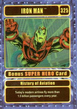 2003 Genio Marvel - Bonus Foil Super Hero Gold Border #325 Iron Man Front
