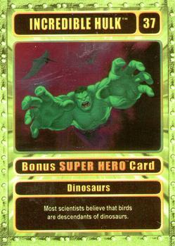 2003 Genio Marvel - Bonus Foil Super Hero Gold Border #37 Incredible Hulk Front