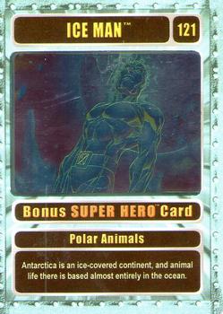 2003 Genio Marvel - Bonus Foil Super Hero Silver Border #121 Iceman Front