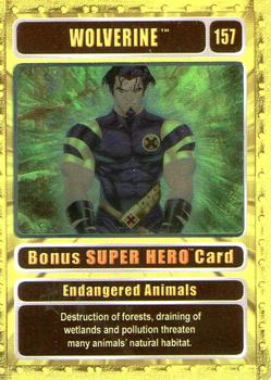 2003 Genio Marvel - Bonus Foil Super Hero Silver Border #157 Wolverine Front