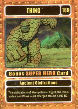 2003 Genio Marvel - Bonus Foil Super Hero Silver Border #169 Thing Front