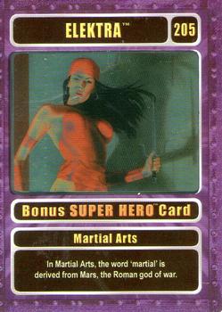 2003 Genio Marvel - Bonus Foil Super Hero Silver Border #205 Elektra Front