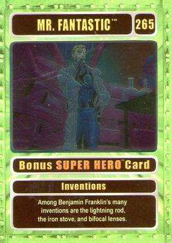 2003 Genio Marvel - Bonus Foil Super Hero Silver Border #265 Mr. Fantastic Front