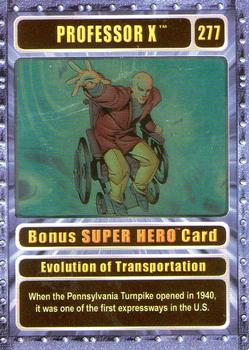 2003 Genio Marvel - Bonus Foil Super Hero Silver Border #277 Professor X Front