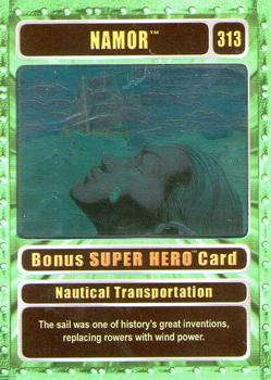 2003 Genio Marvel - Bonus Foil Super Hero Silver Border #313 Namor Front