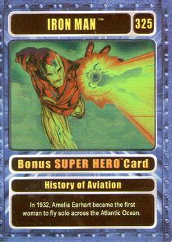 2003 Genio Marvel - Bonus Foil Super Hero Silver Border #325 Iron Man Front