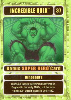 2003 Genio Marvel - Bonus Foil Super Hero Silver Border #37 Incredible Hulk Front