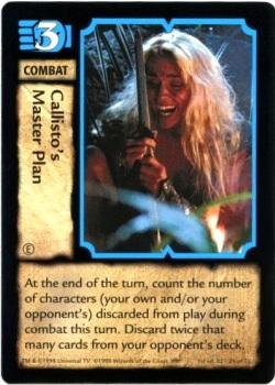 1998 Xena: Warrior Princess TCG Series II BattleCry #25 Callisto's Master Plan Front
