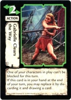 1998 Xena: Warrior Princess TCG Series II BattleCry #43 Gabrielle Clears the Way Front
