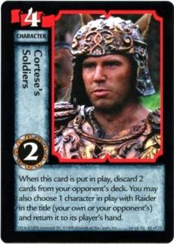 1998 Xena: Warrior Princess TCG Series II BattleCry #65 Cortese's Soldiers Front
