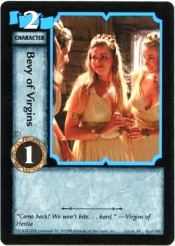 1998 Xena: Warrior Princess TCG Series I #10 Bevy of Virgins Front