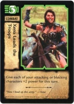 1998 Xena: Warrior Princess TCG Series I #81 Xena Leads the Troops Front
