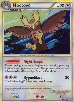 2010 Pokemon HGSS Black Star Promos #HGSS06 Noctowl Front