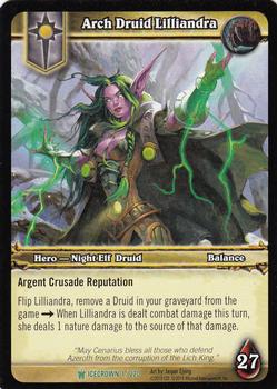 2010 Cryptozoic World of Warcraft Icecrown #1 Arch Druid Lilliandra Front