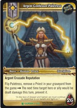 2010 Cryptozoic World of Warcraft Icecrown #2 Argent Confessor Paletress Front
